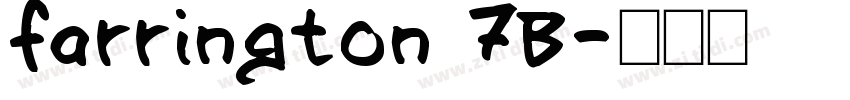 farrington 7B字体转换